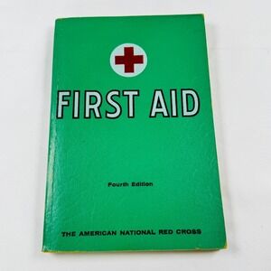 Vintage 1968 American Red Cross First Aid Textbook 4th Ed Revised Small Softcovr